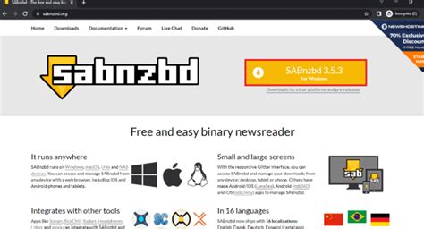sabnzbd windows 10.
